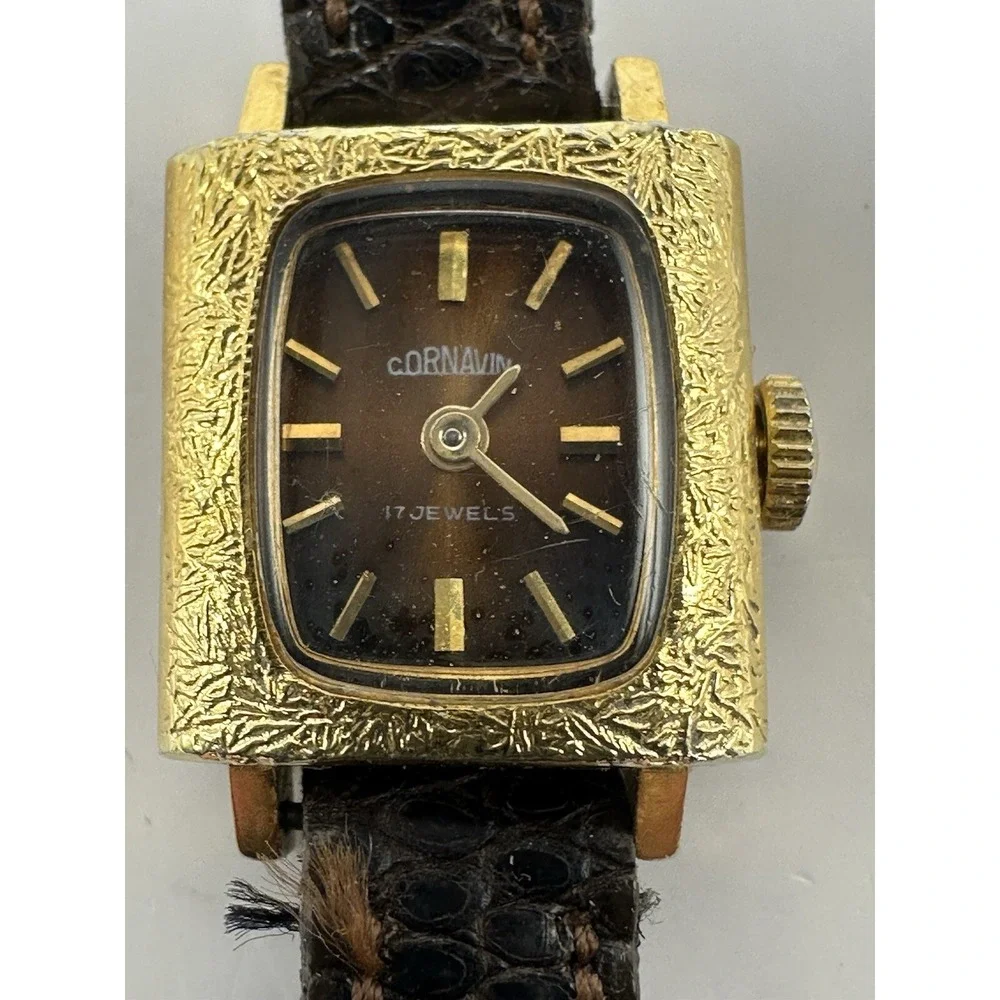 Cornavin Pentaflex Ladies Watch Manual Wind Works 17MM 6.5